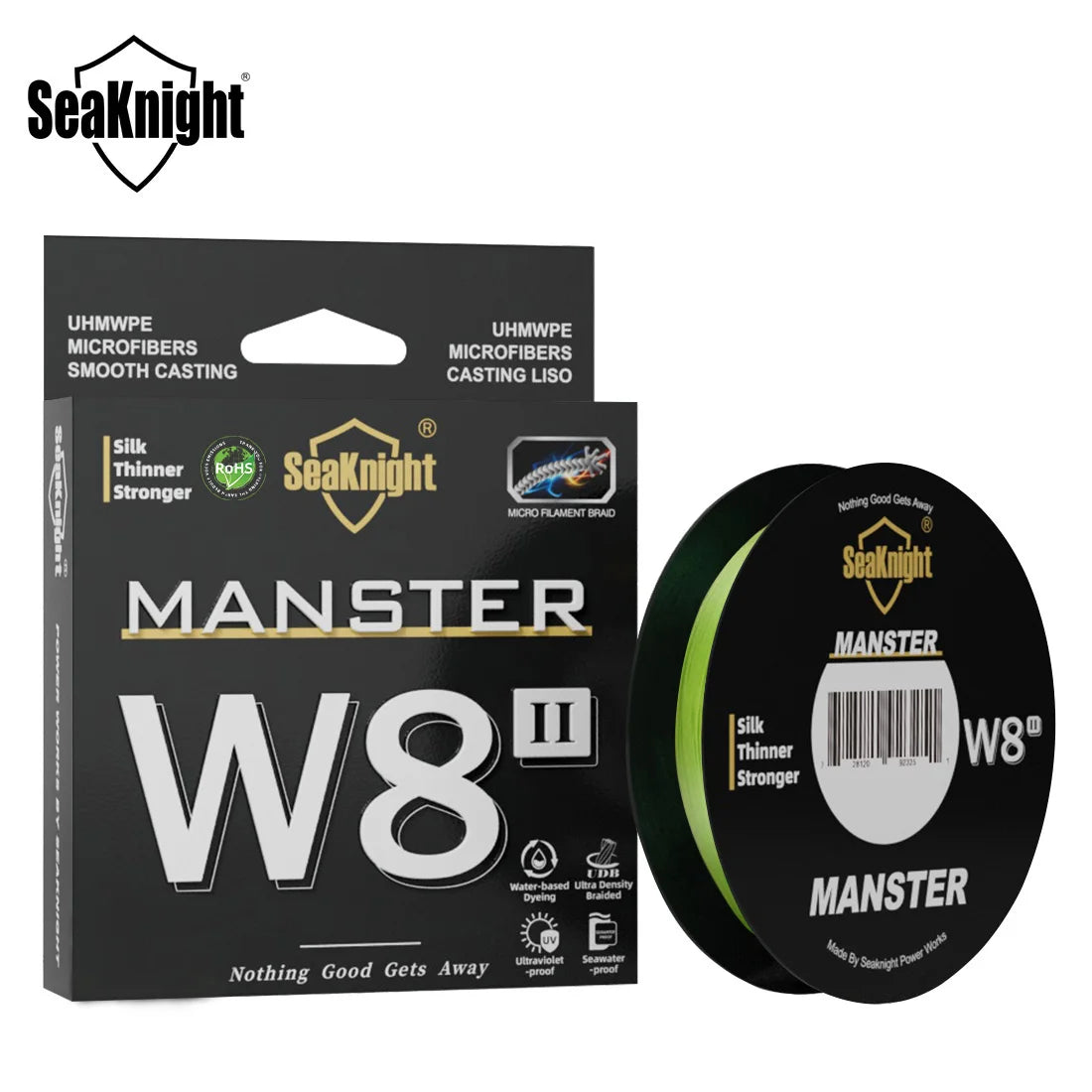 SeaKnight Brand W8 II 300M PE Fishing Line 8 Weaves Multifilament Braided Line Updated silicon resin coating Saltwater Fishing