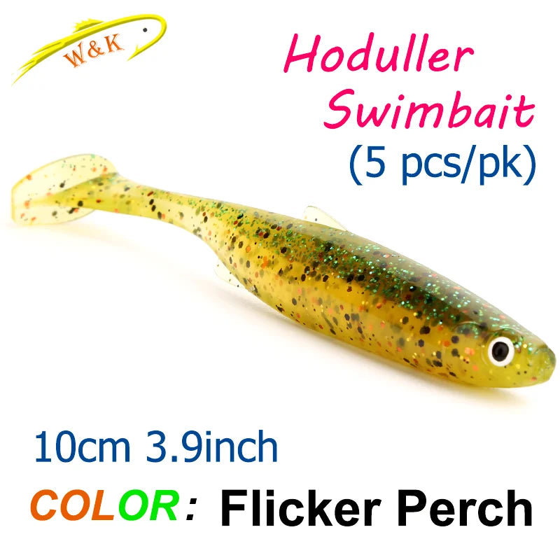 Zander Snook Fishing Lures 10cm Swimbait for Freshwater Fish Paddle Tail Soft Bait at Worm Sinker Rig Hoduller Shad New Color