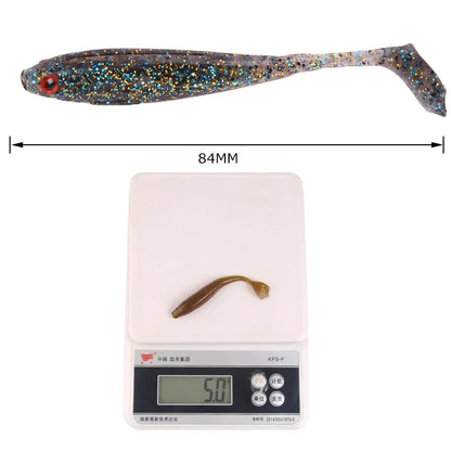 10pcs/Lot 8.4cm 5g Soft Lures Silicone Bait Goods For Fishing Sea Fishing Pva Swimbait Wobblers Artificial Tackle Pesca Accesory