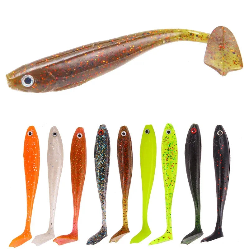 10pcs/Lot 8.4cm 5g Soft Lures Silicone Bait Goods For Fishing Sea Fishing Pva Swimbait Wobblers Artificial Tackle Pesca Accesory