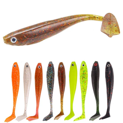 10pcs/Lot 8.4cm 5g Soft Lures Silicone Bait Goods For Fishing Sea Fishing Pva Swimbait Wobblers Artificial Tackle Pesca Accesory