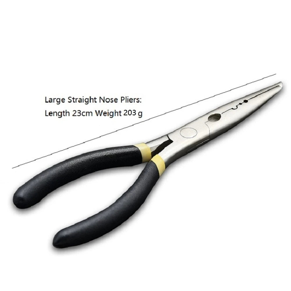 1Pcs Stainless Steel Fishing Pliers Stainless Steel Multi Function Hook Removal Line Cutting Bent Or Straight Nose