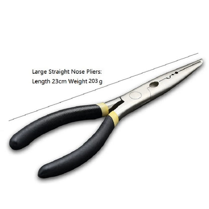1Pcs Stainless Steel Fishing Pliers Stainless Steel Multi Function Hook Removal Line Cutting Bent Or Straight Nose