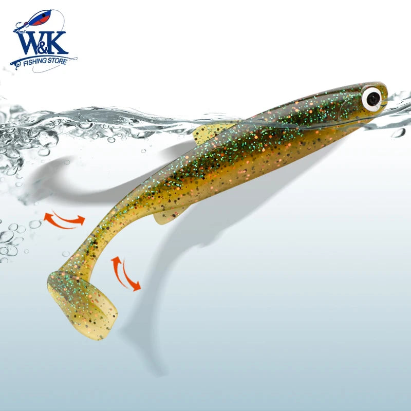 2024 New Soft Bait 5 size Hoduller Swimbait for Pike Zander Snook Perch Fishing Lures with 3D EYES JIG Head Rig Soft Lure