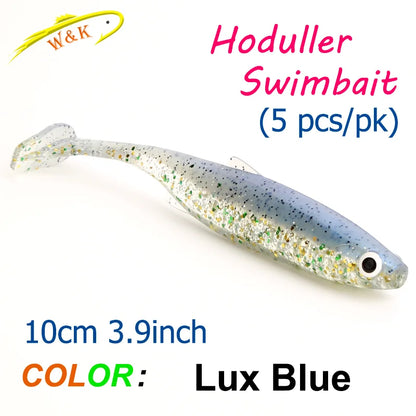 Zander Snook Fishing Lures 10cm Swimbait for Freshwater Fish Paddle Tail Soft Bait at Worm Sinker Rig Hoduller Shad New Color