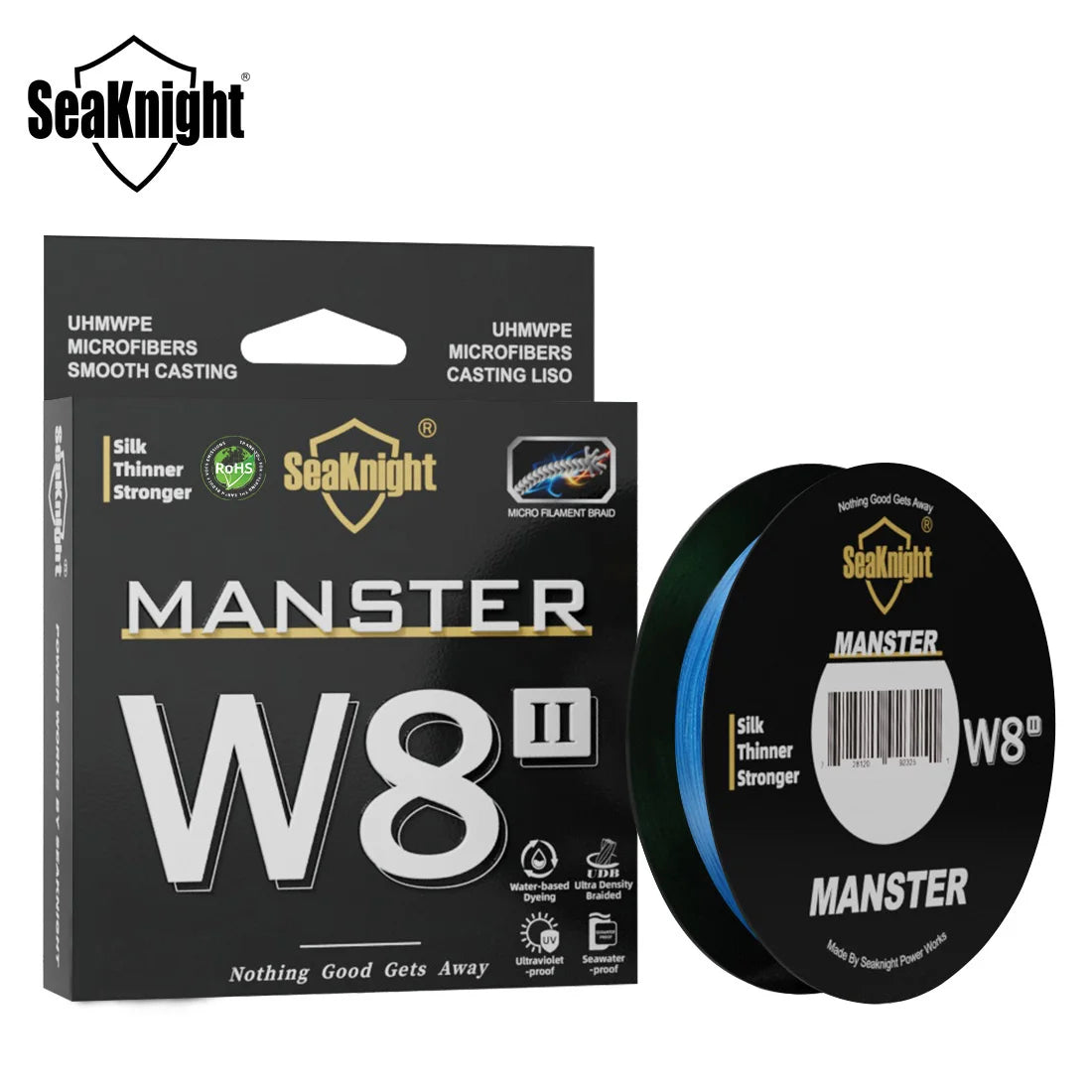 SeaKnight Brand W8 II 300M PE Fishing Line 8 Weaves Multifilament Braided Line Updated silicon resin coating Saltwater Fishing