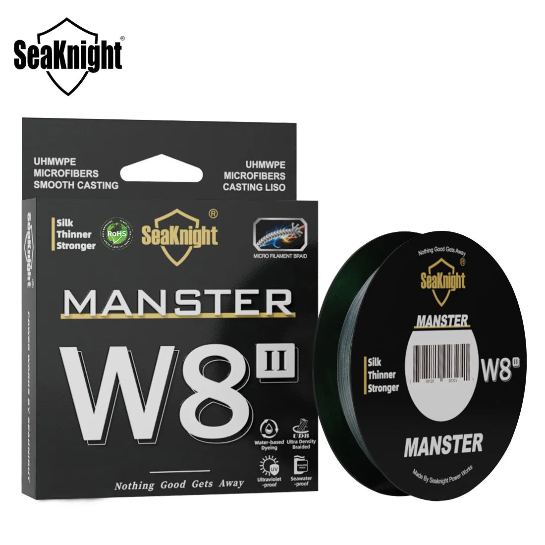 SeaKnight Brand W8 II 300M PE Fishing Line 8 Weaves Multifilament Braided Line Updated silicon resin coating Saltwater Fishing