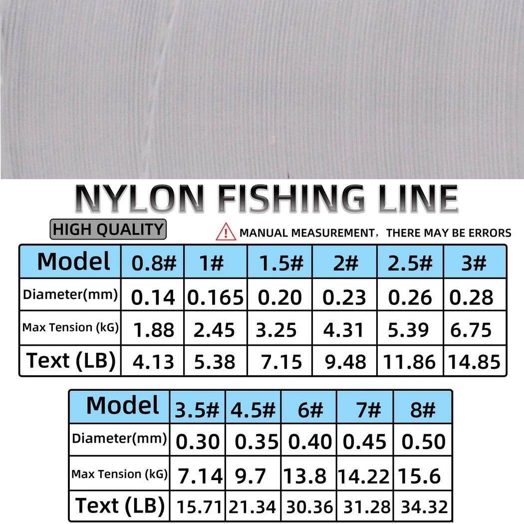 Transparent 500M Nylon Fishing Line Made of Japanese Material Strong Line Monofilament for Perch and Carp Fishing Accessories
