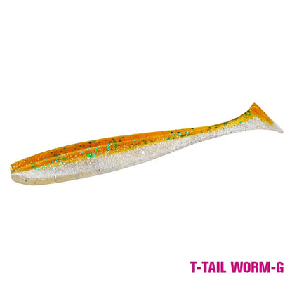 TSURINOYA NEW SIZE 100mm 120mm T Tail Worm Soft Lures Easy Shiner Artificial Soft Baits Odor Added For Bass Fishing Wobblers