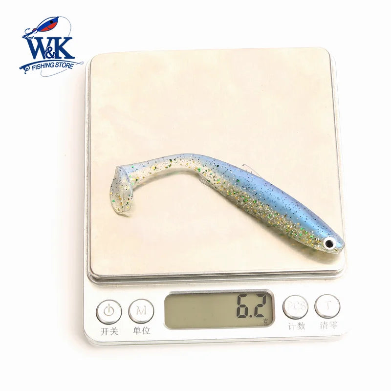 Zander Snook Fishing Lures 10cm Swimbait for Freshwater Fish Paddle Tail Soft Bait at Worm Sinker Rig Hoduller Shad New Color