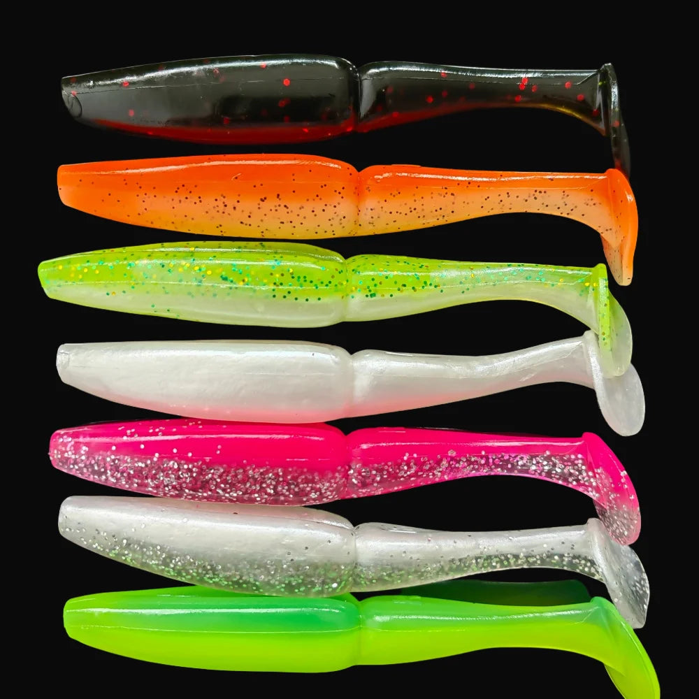 MUKUN 4pcs 11cm 12g Pesca Fishing Lures Leurre Souple Soft Bass Silicone Bait Isca Artificial Fishing Wobbler