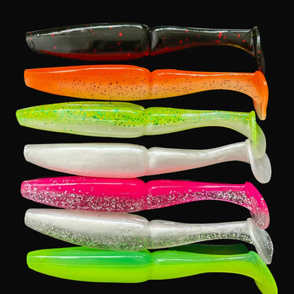 MUKUN 4pcs 11cm 12g Pesca Fishing Lures Leurre Souple Soft Bass Silicone Bait Isca Artificial Fishing Wobbler