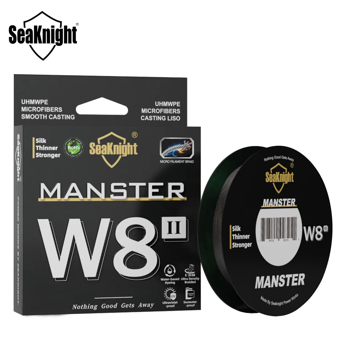 SeaKnight Brand W8 II 300M PE Fishing Line 8 Weaves Multifilament Braided Line Updated silicon resin coating Saltwater Fishing