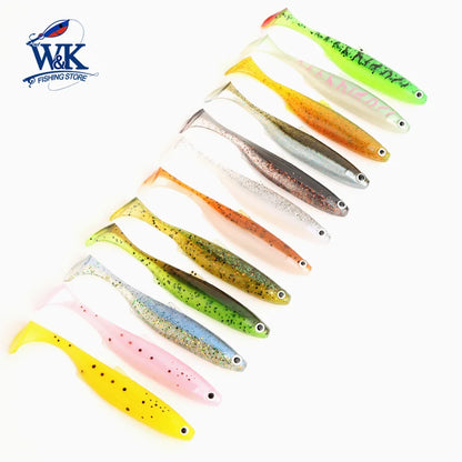 Zander Snook Fishing Lures 10cm Swimbait for Freshwater Fish Paddle Tail Soft Bait at Worm Sinker Rig Hoduller Shad New Color