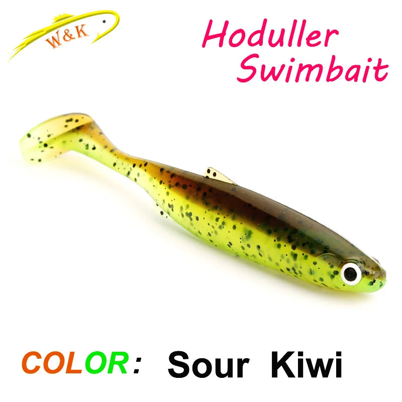 2024 New Soft Bait 5 size Hoduller Swimbait for Pike Zander Snook Perch Fishing Lures with 3D EYES JIG Head Rig Soft Lure