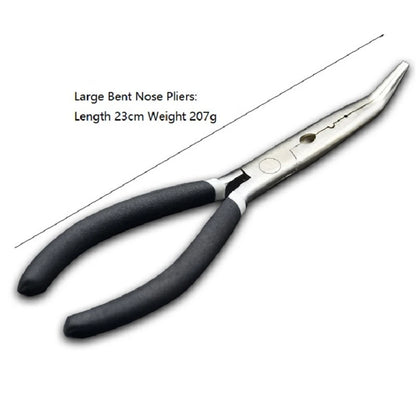 1Pcs Stainless Steel Fishing Pliers Stainless Steel Multi Function Hook Removal Line Cutting Bent Or Straight Nose