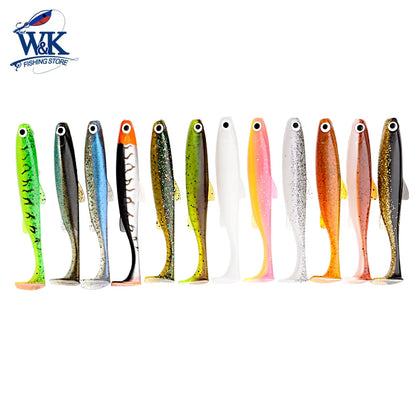 2024 New Soft Bait 5 size Hoduller Swimbait for Pike Zander Snook Perch Fishing Lures with 3D EYES JIG Head Rig Soft Lure