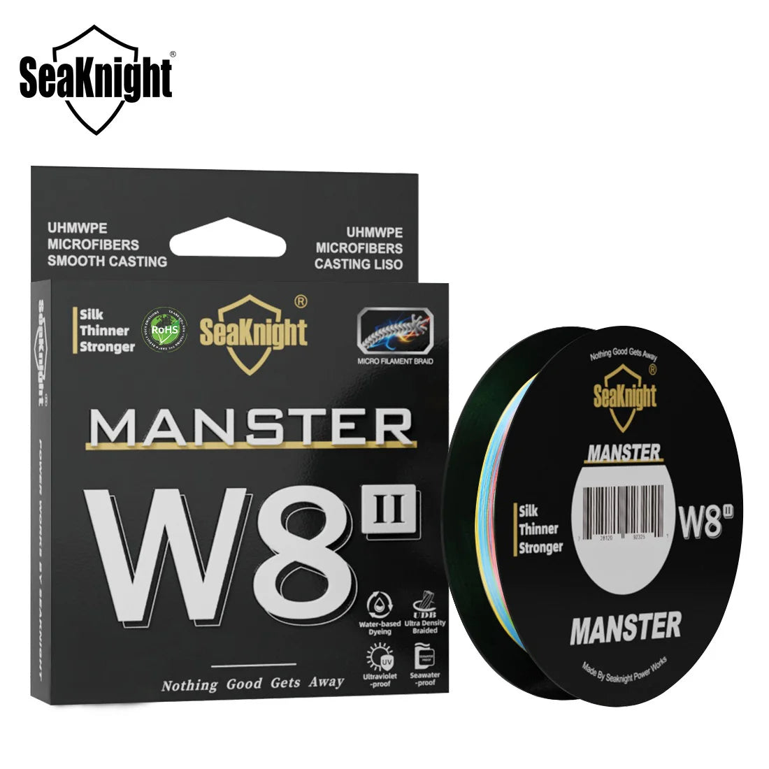 SeaKnight Brand W8 II 300M PE Fishing Line 8 Weaves Multifilament Braided Line Updated silicon resin coating Saltwater Fishing
