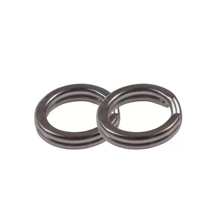 100pcs/lot Fishing Split Rings Swivel Lure Connector Tackle Barrel Fishing Connector Carp Fishing Accessories Rolling Swivels