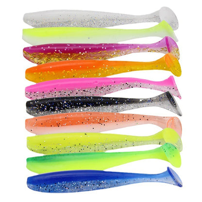 25pcs Soft Fishing Lures Kit Silicone Lures Artificial Bait Worm with Crank Hook Jig Head Weight Rolling Barrel Swivel Tackle
