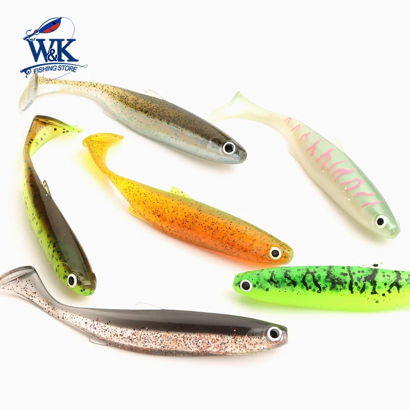 Zander Snook Fishing Lures 10cm Swimbait for Freshwater Fish Paddle Tail Soft Bait at Worm Sinker Rig Hoduller Shad New Color