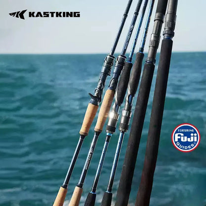 KastKing Sharky Ultra Carbon Spinning Casting Rods FUJI F+SIC Guide Rings 2.28/2.43/2.9m Freshwater Saltwater Fishing Rod