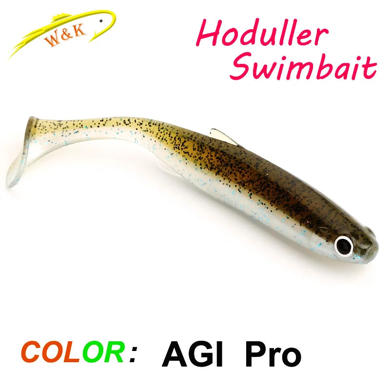 2024 New Soft Bait 5 size Hoduller Swimbait for Pike Zander Snook Perch Fishing Lures with 3D EYES JIG Head Rig Soft Lure