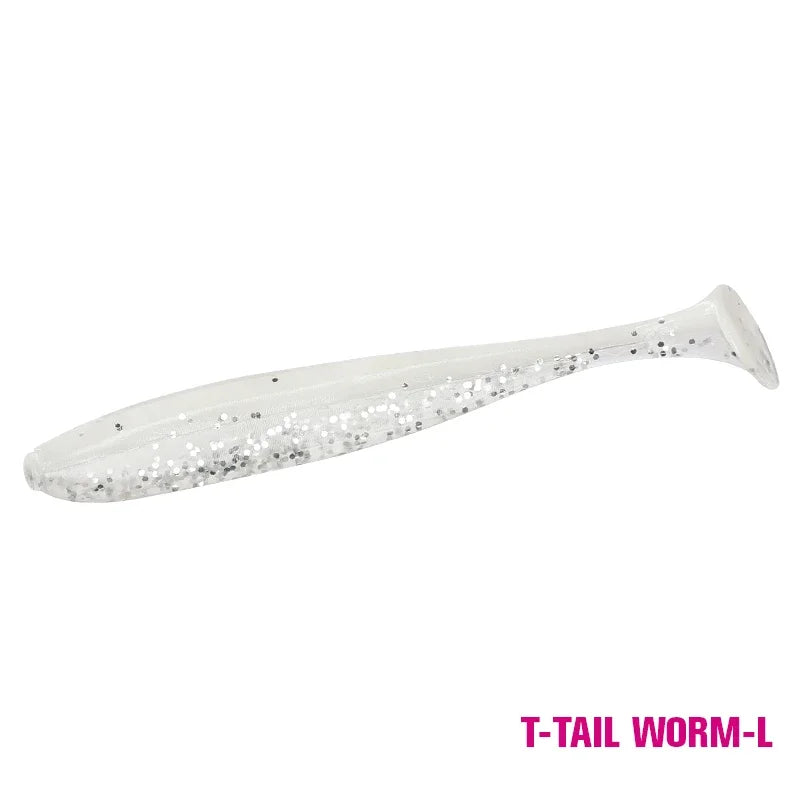 TSURINOYA NEW SIZE 100mm 120mm T Tail Worm Soft Lures Easy Shiner Artificial Soft Baits Odor Added For Bass Fishing Wobblers