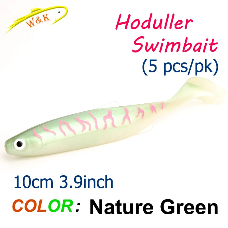 Zander Snook Fishing Lures 10cm Swimbait for Freshwater Fish Paddle Tail Soft Bait at Worm Sinker Rig Hoduller Shad New Color
