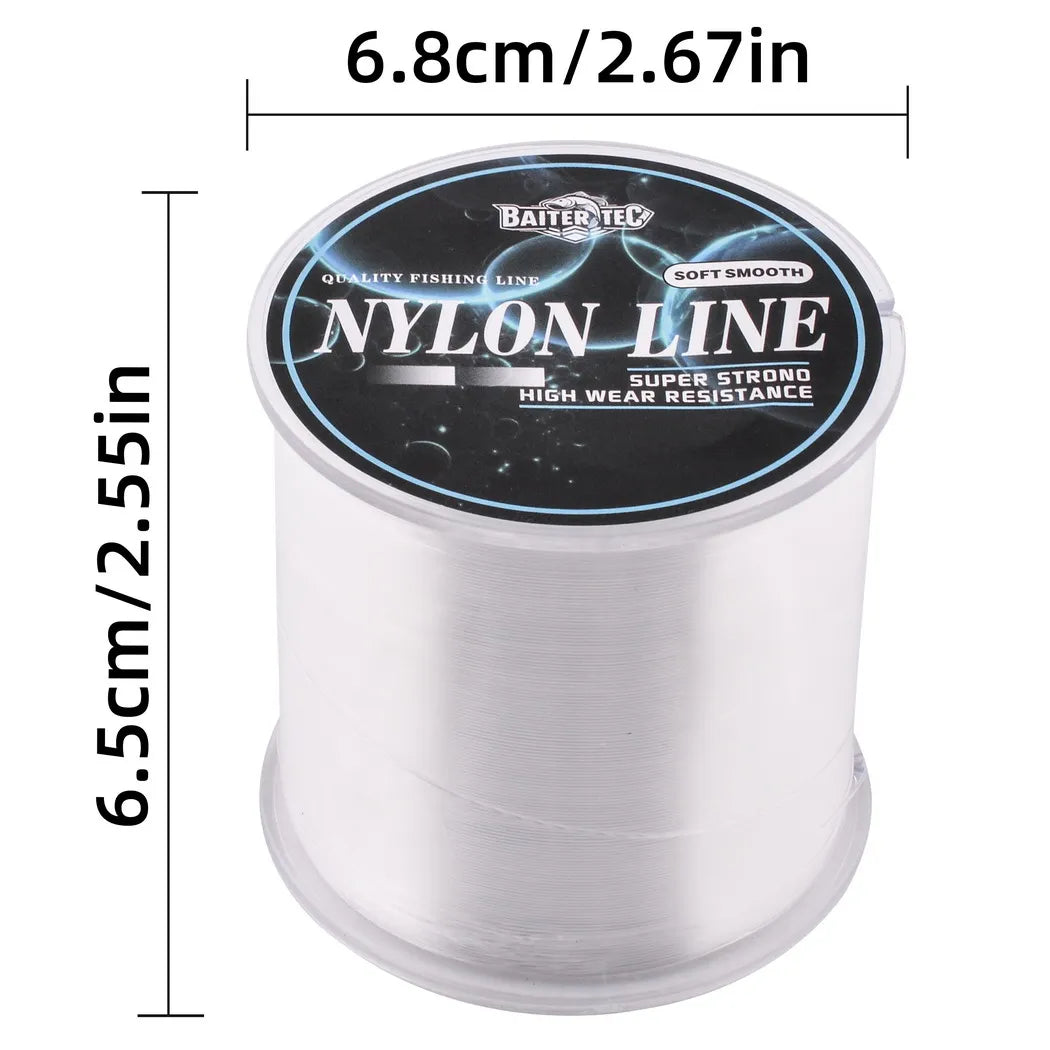 Transparent 500M Nylon Fishing Line Made of Japanese Material Strong Line Monofilament for Perch and Carp Fishing Accessories