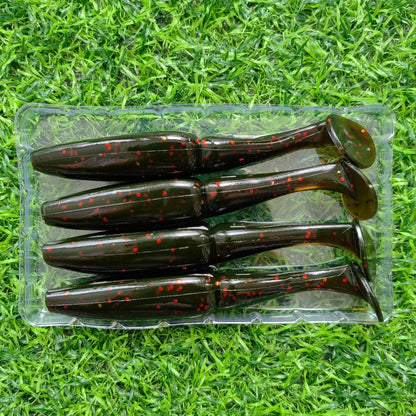 MUKUN 4pcs 11cm 12g Pesca Fishing Lures Leurre Souple Soft Bass Silicone Bait Isca Artificial Fishing Wobbler